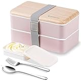 Original Bento Box Brotdose Lunchbox für Erwachsene/Kinder mit Fächern...