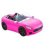 Barbie HBT92 - Cabrio-Fahrzeug, pink mit rollenden Rädern und realistischen...