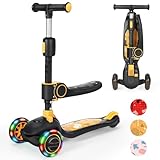 Kinderroller mit 360° drehbarem Sitz, stufenlose Höhenverstellung, Scooter mit...