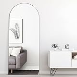 Elemango 165 x 60 cm gewölbter Bodenspiegel, Ganzkörper-Wandspiegel mit...