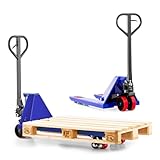 Pallit Hubwagen 2500 kg Palettenwagen 1150 mm Gabellänge Five Blau Robuster...