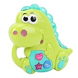 Fdit Dinosaurier-elektrisches Musikspielzeug, Interaktives Geräusch und Licht,...