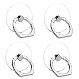PLABBDPL 4 pcs Transparenter Handy Ring Halterung, 360 Grad Drehung...