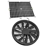 VBESTLIFE Solarpanel-Lüfter, 3000 U/min, wasserdichter Gewächshausventilator,...