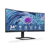 Philips 499P9H - 49 Zoll DQHD Curved USB-C Docking Monitor, Webcam,...