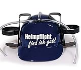 HSK Trinkhelm Spaßhelm mit Printmotiv - Helmfplicht find ich gut - 11844 -...