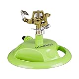 Relaxdays Impulsregner Kreisregner, Bewässerung größerer Flächen bis 450...
