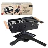 COOK CONCEPT KC2486 Duo-Rakel für Küche/Kochen/Grill, Schwarz