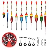 GETRICH 205 Stück Bleischrot Angeln, 10 Stück Angelposen Set, 3 Stück Wirbel...