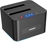 FIDECO Festplatten Dockingstation, USB3.0 SATA HDD Dockingstation für 2,5 und...