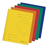Herlitz Schnellhefter A4 Karton, gefaltet, sortierte Farben, 10 Stück