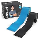 TRUETAPE Kinesiotapes - 2 Kinesiologie Tape Rollen (5m x 5cm) | wasserfestes &...