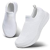 HKR Damen Slip On Turnschuhe Mesh Laufschuhe Atmungsaktiv Sportschuhe...