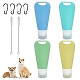 Vuemhjaey 4 stück wiederverwendbare futtertube zum befüllen hund 90 ml für...