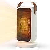 Heizlüfter Energiesparend Klein, 1200W Heizung Elektrisch mit Thermostat, PTC...