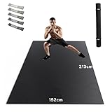 HAPBEAR Yogamatte XXL- Extra Groß Breit Sportmatte Fitnessmatte Rutschfest...