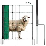 VOSS.farming farmNET+ Schafnetz, 25m, 2 Spitzen, 90cm Netzhöhe, grün,...