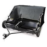 Wiltec Rasenkehrmaschine mit 96 cm Kehrbreite, Rasenkehrer für Aufsitzmäher,...