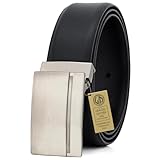 LINDENMANN Leder-Gürtel Herren 35 mm breit, Gürtel Herren Vollrindleder...