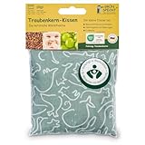 GRÜNSPECHT Traubenkern-Kissen 12x12cm, Wärmekissen für Babys & Kleinkinder,...