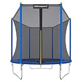 Ultrasport Gartentrampolin Uni-Jump, Kindertrampolin, Ø 244 cm, Trampolin...