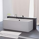 Tronitechnik® Badewanne Saria Maße ca. 170 x 80 x 58cm Wanne, inkl. Schwarze...
