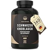 Schwarzer Knoblauch Extrakt - 22500mg pro Tag (15:1) Extrakt - 360 Kapseln 6...