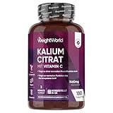 Kalium Tabletten mit Vitamin C - 1460mg pro Portion - 180 vegane Tabletten -...