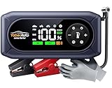 YaberAuto Starthilfe Powerbank mit Kompressor, 150PSI 4500A Auto Starthilfe...