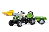 Rolly Toys rollyKid Deutz-Fahr 5115 G TB Trettraktor mit Anhänger (für Kinder...