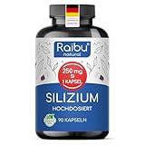 Raibu Silizium Kapseln hochdosiert - 667mg organisches Silica hochdosiert aus...