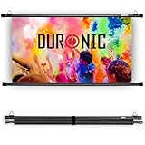 Duronic BPS60 16:9 Projektorleinwand, Beamerleinwand 60 Zoll, Heimkino mit 4K...