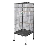 XL Vogelvoliere Vogelkäfig 146x54x54cm Voliere Käfig für Kleinvögel und...