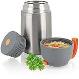 Robin Goods® Thermobehälter | 650 ml aus Edelstahl - Thermobox für...