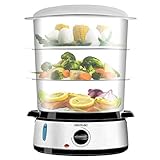 Cecotec Elektrischer Dampfgarer Vapovita 3000 Inox, 3 Unabhängige Behälter,...