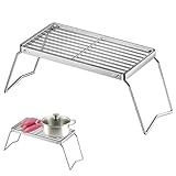 Klappbarer Grillrost 30 x 16 cm Campinggrillrost, Outdoor Grillgitter zum...