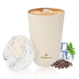 Philorn Thermobecher Kaffee to go Becher - 13oz/380ml Kaffeebecher to go mit...