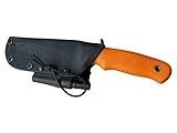 Linder Super Edge 7 Joe Vogel Evo-X ATS 34 Orange Survival Spar Set Kydexscheide...
