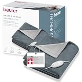 Beurer HD 75 Dark Grey Heizdecke, kuschelig weiche Wärmezudecke, 6...