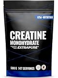 Creatin Monohydrat Pulver 500g - Kreatin Monohydrat in mikronisierter Qualität...