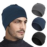 Zouwel 3 Stück Fahrradmütze Unter Helm, Winddichte Fahrradmütze, Polyester...