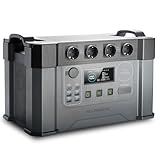 ALLPOWERS Tragbarer Powerstation 2400W (4000W Surge) Wechselstromsteckdosen...