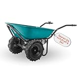 Extol Industrial Elektrische Schubkarre mit Akku I 100L Mulde I 260kg Traglast I...