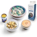 Stasher Stretch-Deckel Premium Silikon, 4er-Set (9”, 6,5”, 4,5”, 2,5”),...