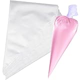 XFentech 100 Stück Spritzbeutel Einweg - Profi Einweg Transparent Spritzbeutel,...