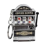 Fonowx Mini Glücksspiel Spielautomat Schlüsselanhänger, Mini Casino...