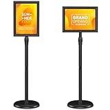 Depsylqz Höhenverstellbar Edelstahl A4 Plakatständer, A4 Verstellbarer...