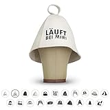 LoWell® Saunahut - Filzhut für Damen und Herren inkl. Sauna-Ratgeber - Ideales...