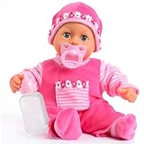 Bayer Design 93800-pink 93825AA Babypuppe First Words, Schlafaugen, spricht 24...