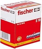 fischer Spreizdübel S 10, Dübel mit 2-fach-Spreizung zum Befestigen von...